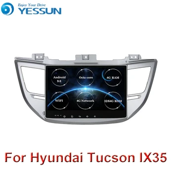 4G de RAM+64G ROM 8-core android 9.0 de dvd do carro Para Hyundai Tucson IX35 2015 2016 2017 multimídia de rádio de carro gps de navegação