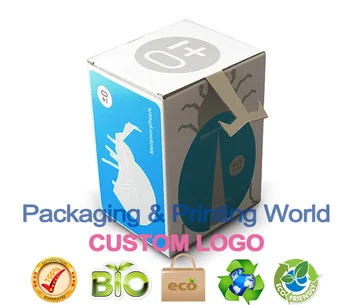 DIY de papelão Ondulado de cor caixa de papelão ondulado E-flauta de Jóia de empacotamento do boxs de embalagens personalizadas com o logotipo da caixa
