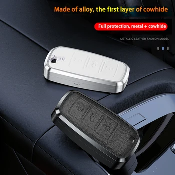 Liga de zinco Chave Saco Cobrir Carro Estilo para Changan CS75 2018 Titular Decoração de Proteção Automática de Chave Case para o Carro