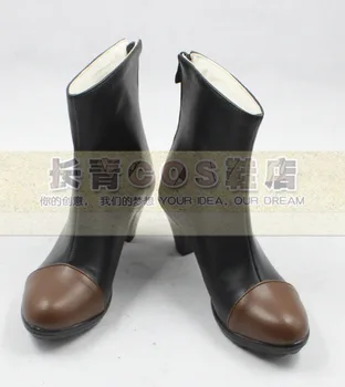 Kantai Coleção Kongo Meninas Black Cosplay Sapatos Botas C006