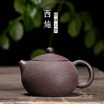 bule de chá imita Tiexi Shihu minério cru, preto e vermelho de barro, de classe média Yixing de chá de atacado e de agente de entrega