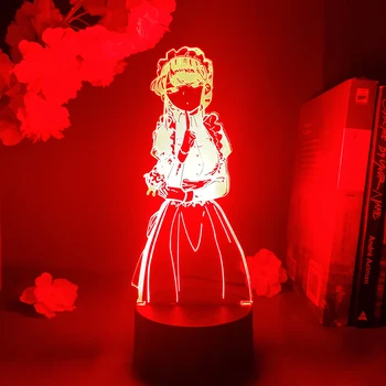3D Noite do Diodo emissor de Luz de Anime Komi, não Pode Comunicar-se Quarto Lindo Decorativa Lâmpada de Mesa Personagem de Mangá Shouko Komi Iluminação Gadget