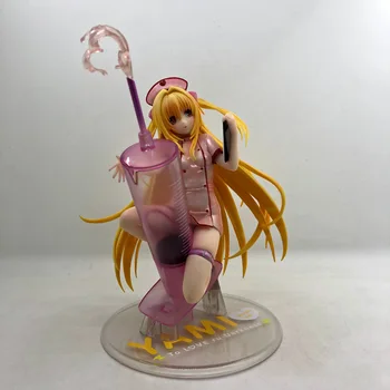 Anime Love Ru Ouro Escuridão Enfermeira PVC Figura de Ação Colecionáveis Modelo de Boneca de Brinquedo 20cm