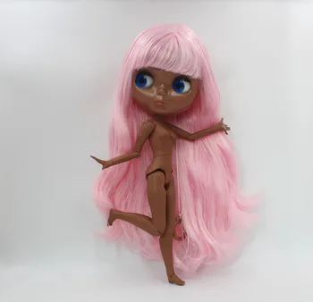 Frete grátis grande desconto RBL-584J DIY Nude Blyth boneca de presente de aniversário para menina 4color grande olho de boneca com o Cabelo bonito brinquedo bonito