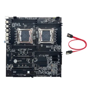 X99 Tomada Dupla de Mineração placa-Mãe LGA2011-3 Dual CPU Memória DDR4 Slots 8X SATA2.0 NVME M. 2 Desktop placa-Mãe do Servidor