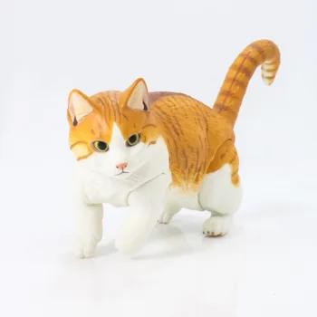 NOVO quente 10cm gato Malhado figura de ação brinquedos de presente de Natal com caixa