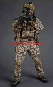 SoldierStory SS104 forças especiais alemãs Camo Areia KSK Cabeça Roupa Terno 1/6 Colecionáveis Figura de Ação Boneco Modelo de Corpo Em stock