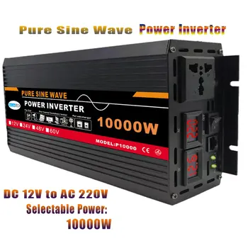 10000W de Onda Senoidal Pura Power Inverter Para o Sistema Solar/Painel Solar/Casa/Exterior/CARAVANAS/Campismo de Onda do Inversor do Poder
