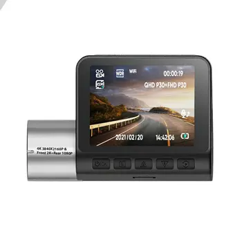 V50 Gravador de Vídeo Traço Cam G Sensor wi-Fi Traço Câmera de Lente Única Traço Cam Carro DVR 24H, Estacionamento Frontal da Câmera