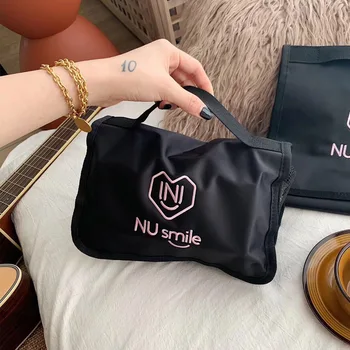 2020 nylon, dobrável senhoras saco cosmético versão coreana de grande capacidade de cosméticos saco de armazenamento casa de banho wc bolsa bolsa lady saco
