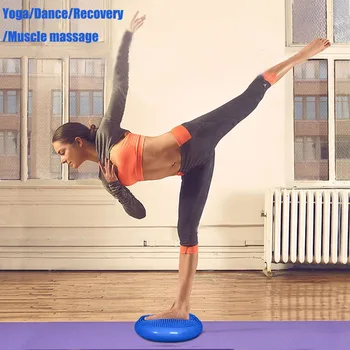 Yoga Equilíbrio Bola Inflável Durável Bola De Massagem Fitness Cintura De Torção Disco Balance Board Pés De Reabilitação Acolchoado