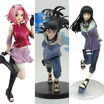 Naruto, Haruno Sakura, Hyuga Hinata Boneca Kawaii Figura de Ação do Anime Figura de Anime para Crianças Presentes Naruto Presente de natal