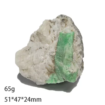 65g C7-3 Rara de Alta Qualidade, Natural de Quartzo Esmeralda, Cristal Mineral Amostra De Malipo Wenshan Província de Yunnan na China