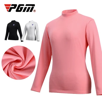 Nova Marca PGM Mulheres Camisa de Roupas de Golfe Tshirt Mais de Veludo Acho Cueca, Camisa de Inverno de Roupas Quentes Macio Seco Rápido S M L XL