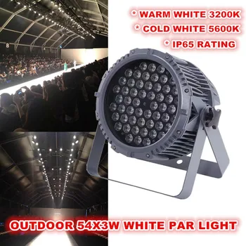 4+1flycase branco quente de iluminação de palco 54x3w par pode luzes led exterior led par de processo de voo dmx painel de controle do equipamento de DJ luzes