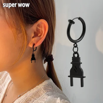 Moda Gótica Pequenos Brincos de argola Definir a Liga de Estilo coreano Brincos de Presente Ouvidos Jóia Piercing Homens Acessórios para Mulheres