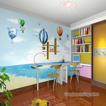 cartoon praia balão de praia foto de papel de parede para crianças
