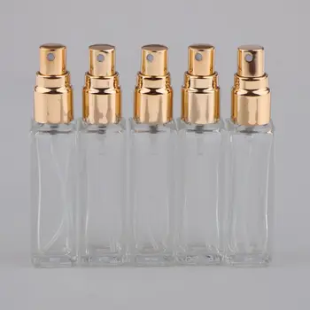 5x Reutilizável Frasco de Perfume de Viagem Bomba de Spray Bottels Portátil Vazio,Retângulo Design Aerodinâmico