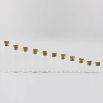 5pcs Vazio Frascos de Vidro Rolha de Cortiça Ornamentos DIY Pequenas e Baratas Mini Recipientes Mensagem de Frascos Popular Frasco de vidro com Decoração Garrafa