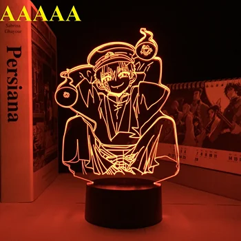 Wc Vinculado Hanako Kun Anime 3D Lâmpada para Presente de Aniversário Decoração do Quarto do Nightlight Mangá Gadget Cabeceira da Noite do DIODO emissor de Luz de Dropship