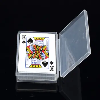 Plástico Transparente De Poker De Armazenamento De Caixa De Limpar A Praça Multiuso Caso De Exposição A Jóia De Plástico Caixas De Armazenamento F20173267