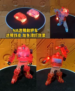 TOMY Transformadores Figura de Ação Deformação Brinquedo H7T Transparente de Ferro, de Pequena Escala Autobot de Modelo de Impressão de Brinquedo