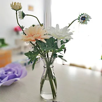 46cm Gerbera Falso Flores Uma Flor Brotar Flores Artificiais Casa Macio Instalar o Arranjo de Flores de Simulação de Flor de Crisântemo