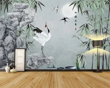 beibehang Personalizado moderna papel de parede de estilo Chinês, magnolia elk paisagem sofá PLANO de fundo de papel de parede