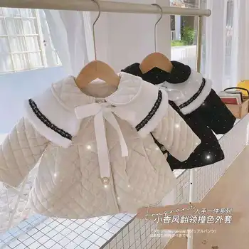 2020 nova de outono/inverno Meninas Crianças de algodão acolchoado roupas confortáveis, bonitos Roupas de bebê Roupa das Crianças