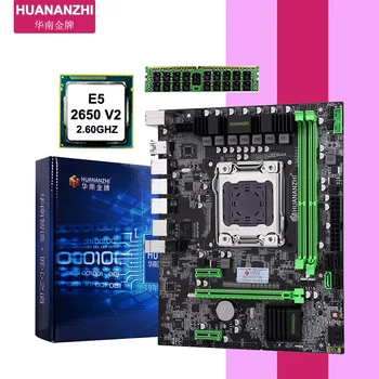 Edifício computador DIY HUANANZHI placa-mãe X79 memória da CPU combos CPU Intel Xeon E5 2650 V2 8G de RAM DDR3 ECC REG