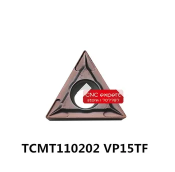Frete grátis 10PCS TCMT110202 VP15TF/TCMT110204 VP15TF/TCMT110208 VP15TF de pás giratórias,Adequado para STFCR/STUCR de ferramentas de Torno