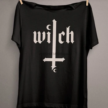 Bruxa T-Shirt Satânica Pagã De Roupas De Bruxa Roupas Oculto Camisa Pastel Goth Estética Gótica