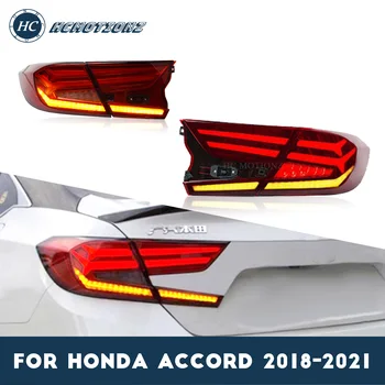 HCMOTIONZ LED Luzes da Cauda para Honda Accord 2018-2021 DRL Sinal de Luz de Acessórios Limousine conjunto da Luz Traseira Automático da Lâmpada Traseira