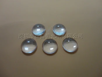 Alta qualidade,potência óptica LED lente convexa diâmetro de 10mm Plano convexo LED lente 1W 3W Refletor Colimador