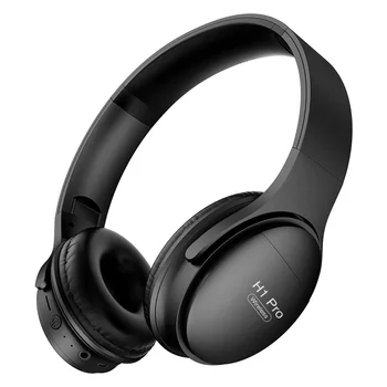 H1 pro Fones de ouvido Bluetooth sem Fio do Fone de ouvido Dobrável Através de ouvido com Cancelamento de Ruído Jogos de Fone de ouvido Estéreo com Microfone Apoio TF Cartão