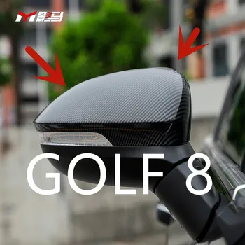 Para Volkswagen Golf 8 MK8 espelho retrovisor shell 2021 Golf8 Pro RLINE modificação especial capa espelho decoração