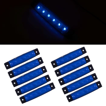 10pcs LED Deck de Cortesia Navegação à prova d'água Luz Azul de Popa de painel de Popa Lâmpada de Decorar para a Marinha de Pesca Pontão Veleiro 12V