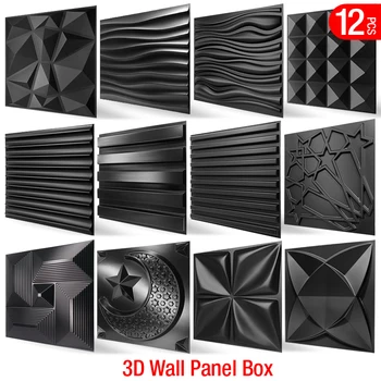 12pcs 30cm parede da casa de renovação de Pedra 3D do painel de parede da não-auto-adesivo 3D adesivo de parede arte bloco de papel de parede de quarto de casa de banho teto