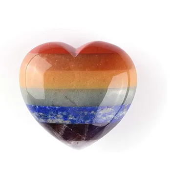 FYJS Único Colorido arco-íris Amor da Pedra Pingente de Coração para o Dia dos Namorados Romanric Estilo de Jóias