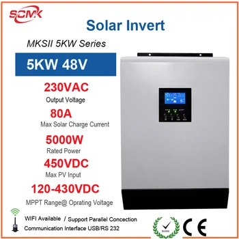 Inversor Solar Híbrido 5KW 48V PV Fora do Poder da Grade do Sistema com MPPT Conselho de Controle de