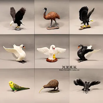 De Animais Selvagens, Aves Miniaturas Modelo Águia De Avestruz, A Coruja Pelican Papagaio Cisne De Fadas Jardim De Musgo De Decoração De Figuras De Ação Figuras De Brinquedos